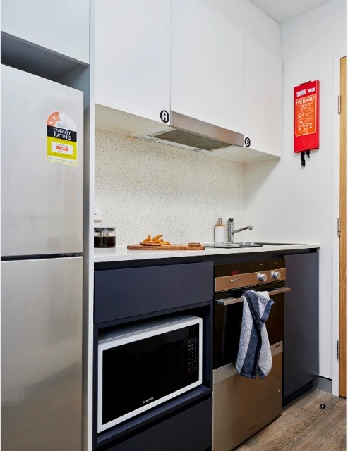 London student accommodation safety features,Parking spaces in London student apartments.