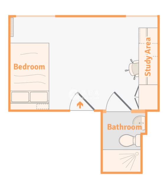 Best time of year to look for student housing in Aberdeen,Aberdeen student flats with a balcony.