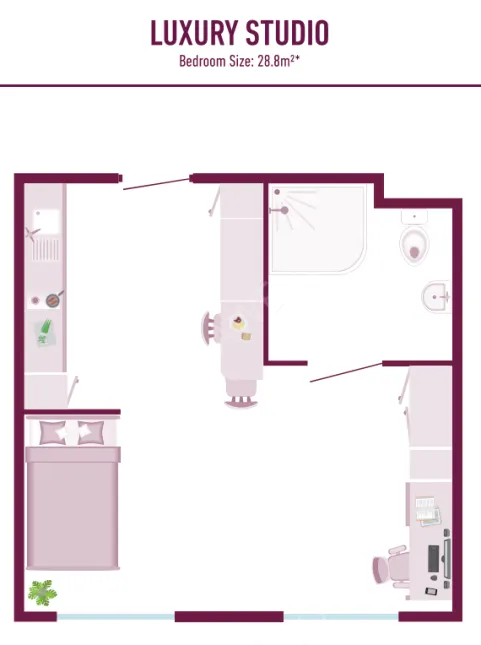 吉尔福德周租房租房[周租房]Bankside Student Living – Guildford