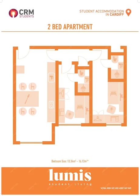 卡迪夫单身公寓租房[单身公寓]Lumis Student Living Cardiff