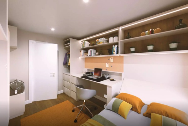 Short-term student rentals in Southampton,Southampton student flats with a balcony.