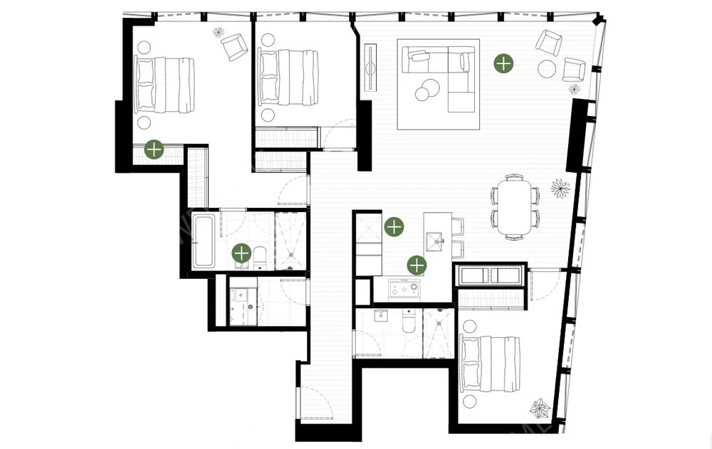 墨尔本酒店式公寓租房[酒店式公寓]Home Southbank