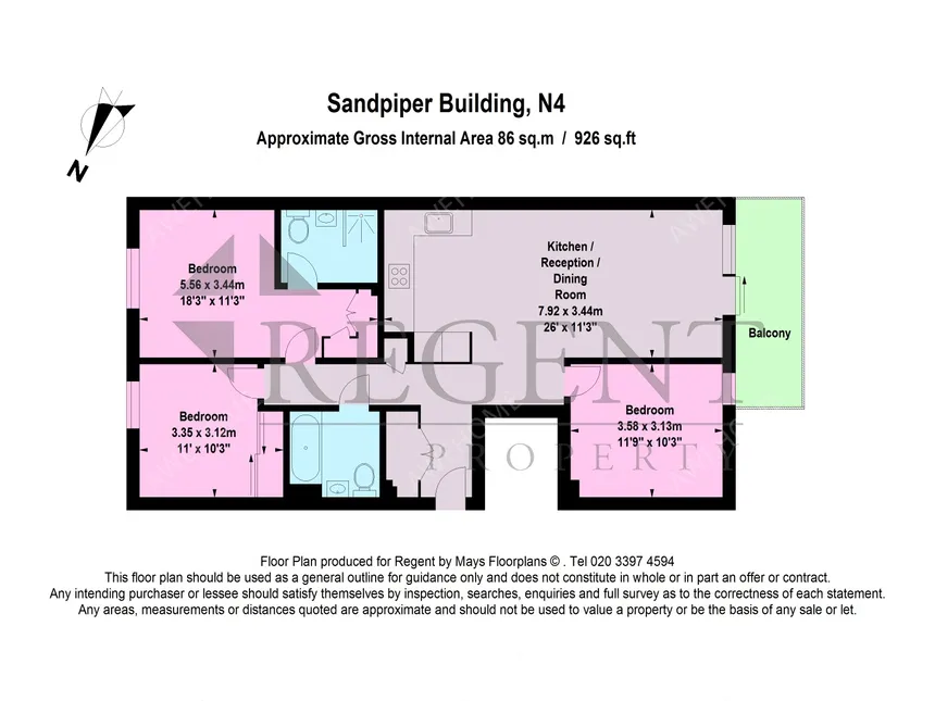 倫敦租房Sandpiper Building 3B