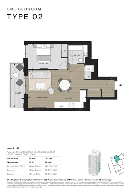 倫敦租房Rm24 Cascade One Apartments 1B