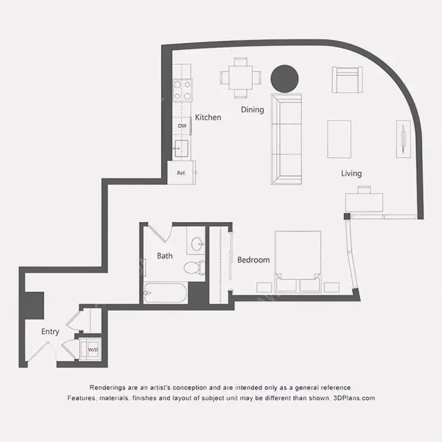 洛杉磯租房Opus Wilshire