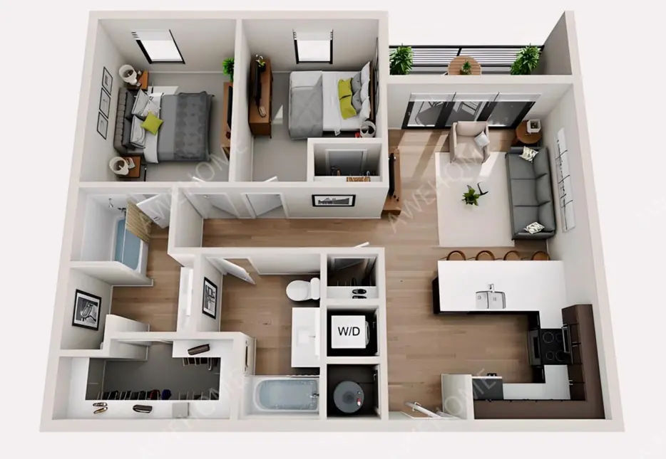 香檳租房217 South Apartments