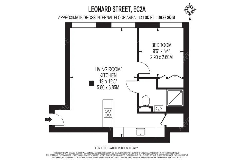 倫敦租房Leonard Street 1B