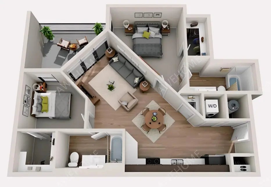 香檳租房217 South Apartments