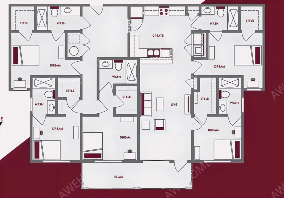 斯塔克維爾租房Balcony Starkville