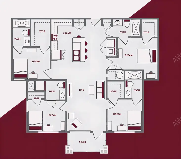 斯塔克維爾租房Balcony Starkville