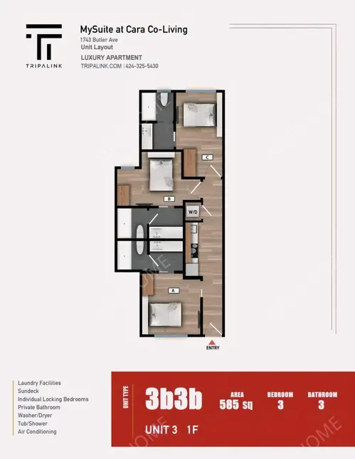 洛杉磯租房MySuite at Cara Co-Living