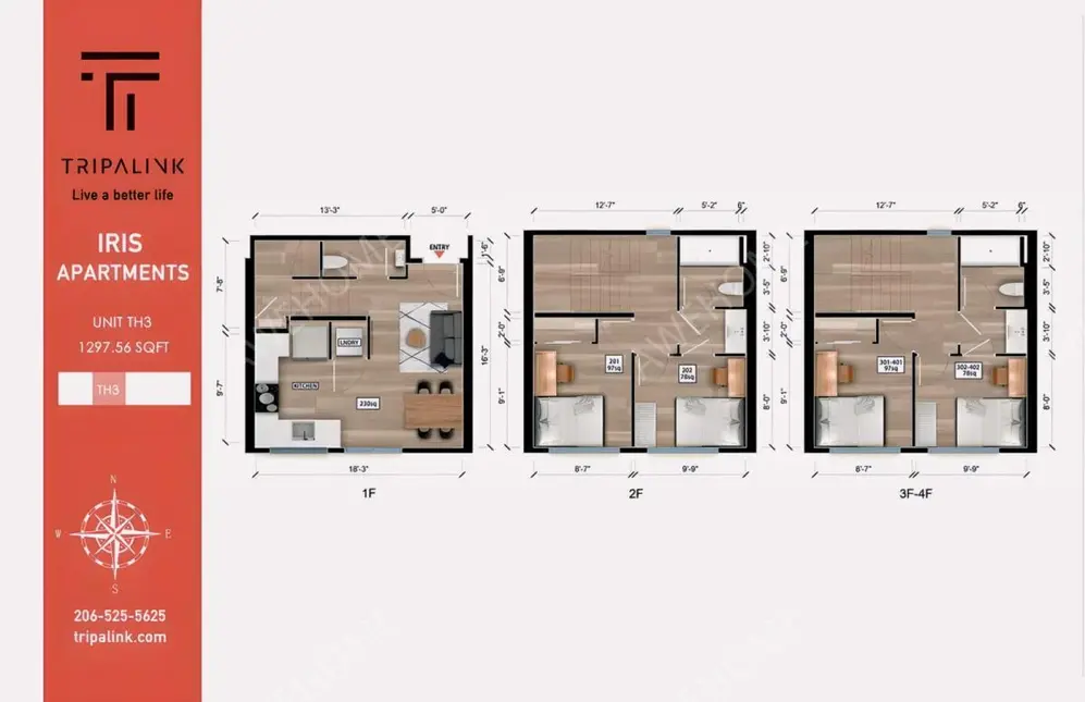 西雅圖租房Iris Apartments