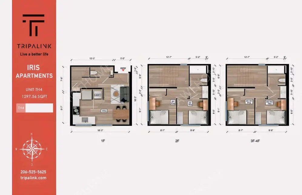 西雅圖租房Iris Apartments