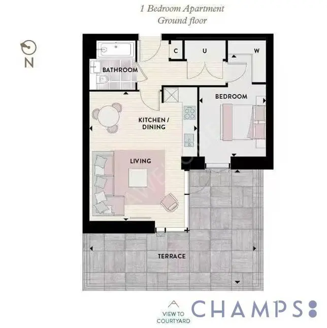 倫敦租房Hartingtons Court 1B