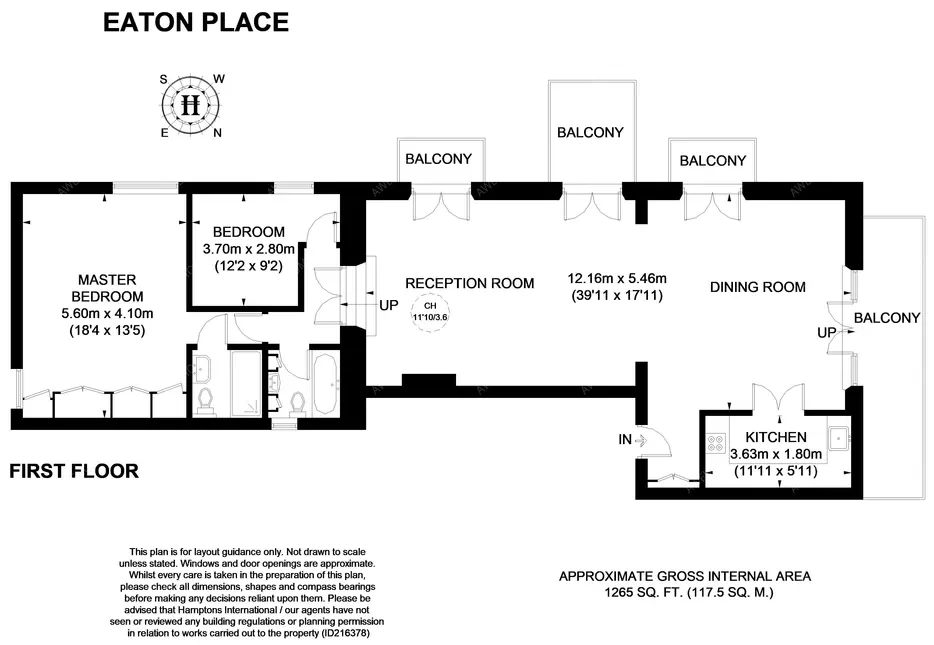 倫敦租房Eaton Place 2B