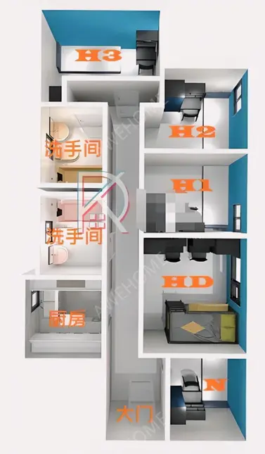 中國香港租房九龍塘又一居6人間
