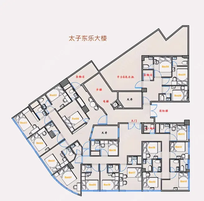 中國香港租房太子東樂大樓精品公寓