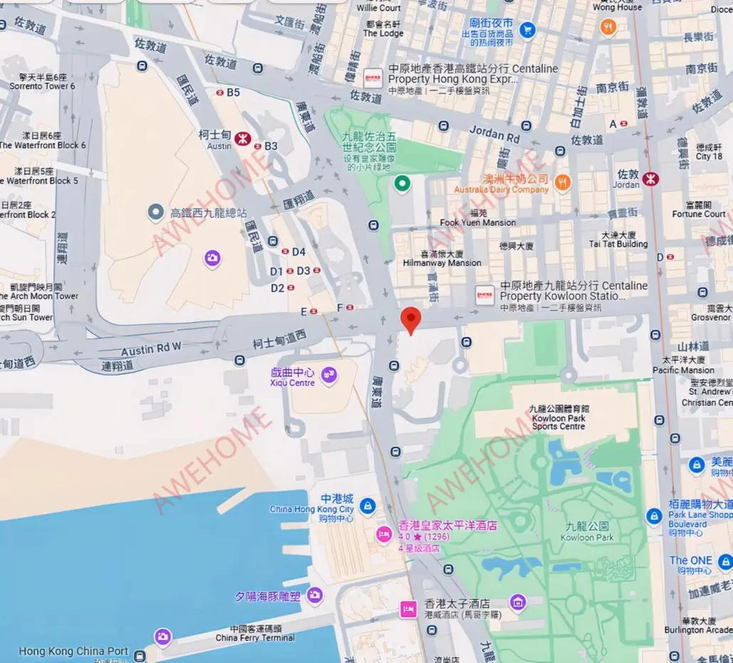 中國香港租房尖沙咀Austin Avenue整棟式公寓