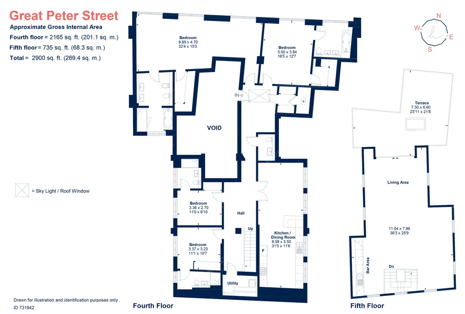 倫敦租房Great Peter Street 4B