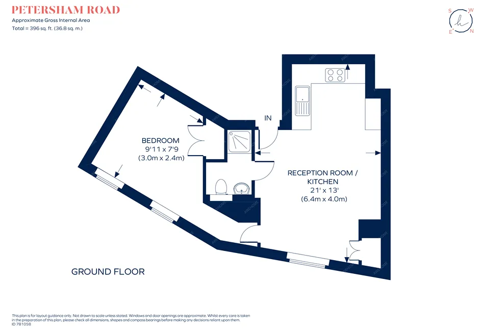 倫敦租房Petersham Road 1B