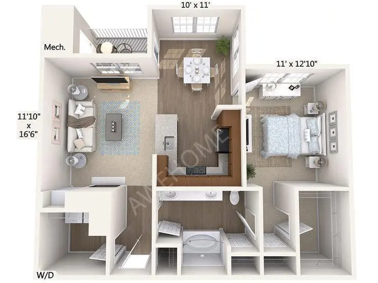 华盛顿特区租房Avalon at Arlington Square 4114A