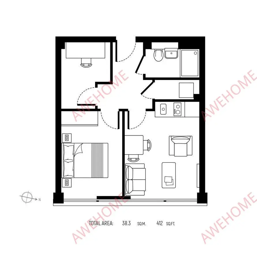 倫敦租房Laporte Way 1B