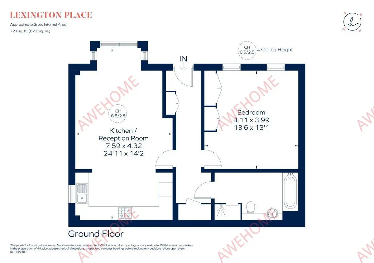 倫敦租房Lexington Place 1B