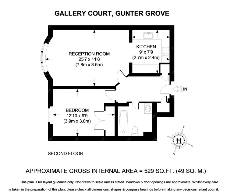 倫敦租房Gunter Grove 1B