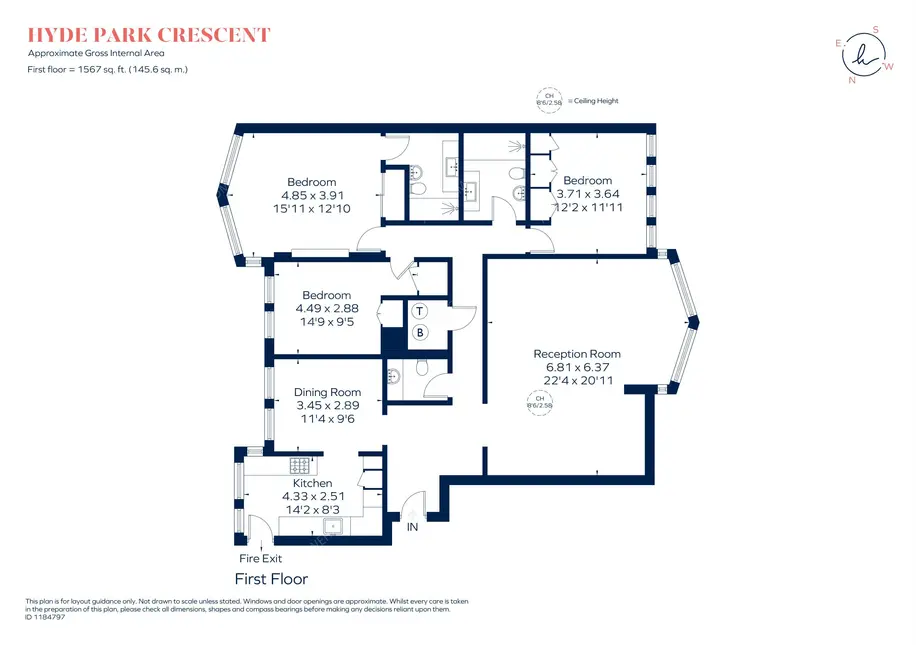 倫敦租房Hyde Park Crescent 3B