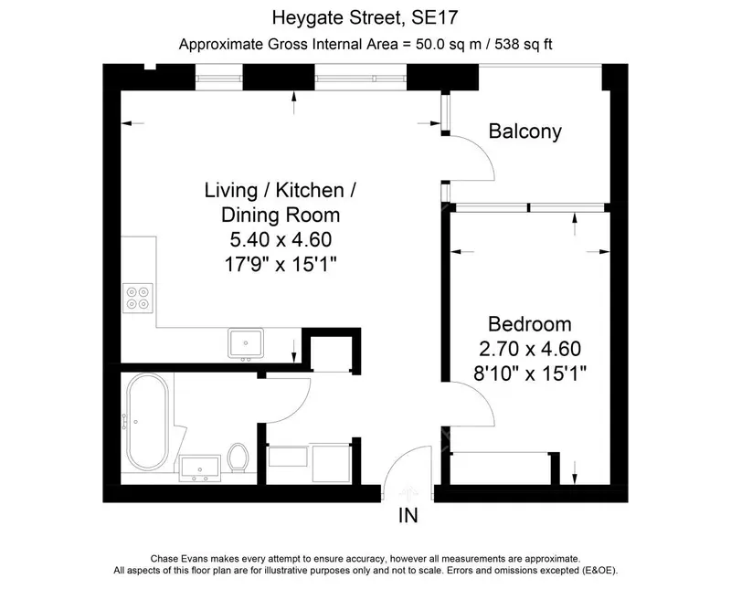 倫敦租房Heygate Street 1B