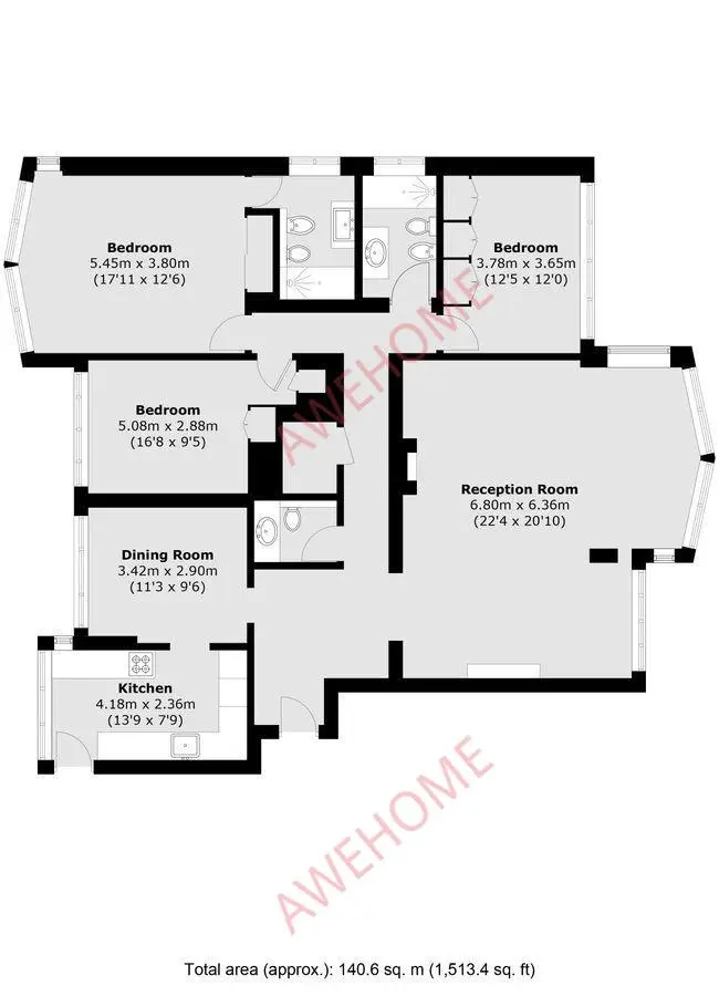 倫敦租房Hyde Park Crescent 3B