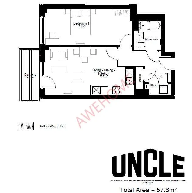 倫敦租房UNCLE Southall 1B