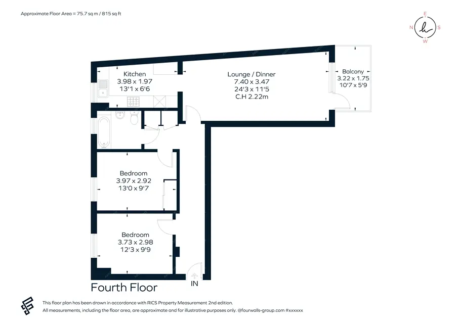 倫敦租房St James House 2B
