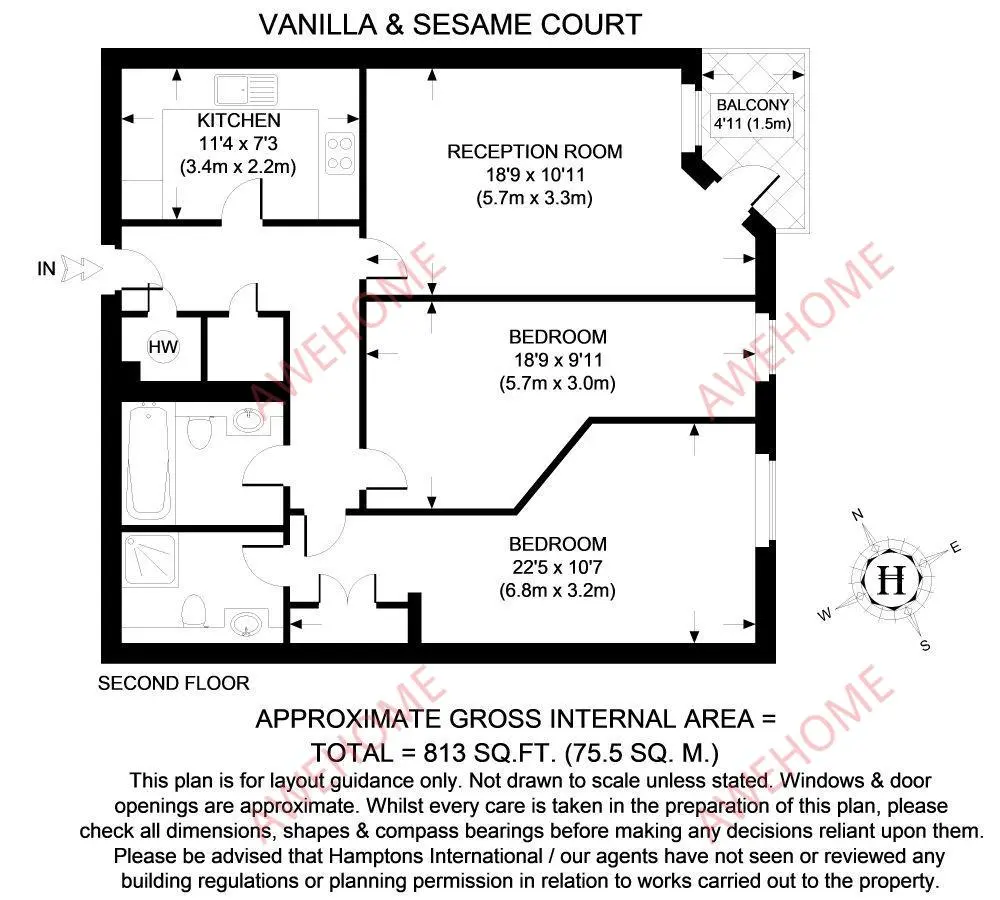 倫敦租房Vanilla And Sesame Court 2B