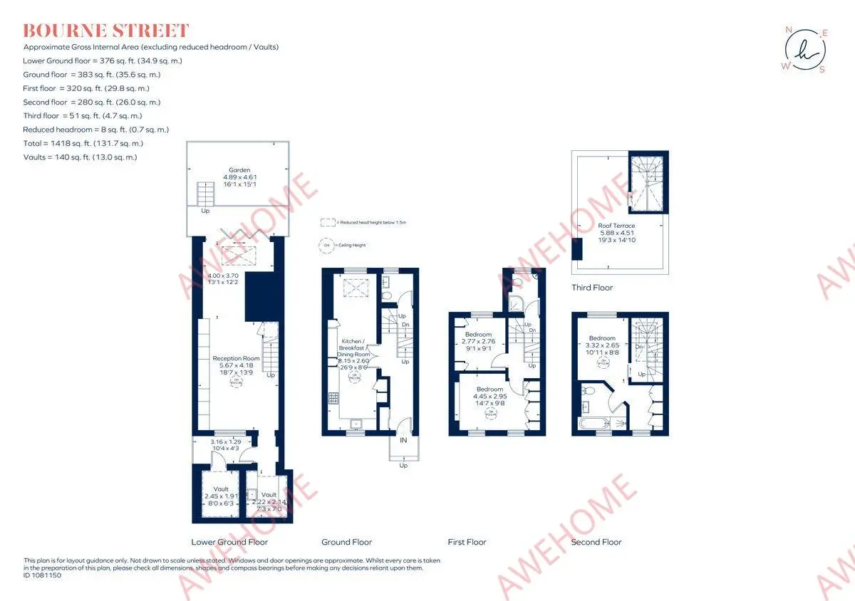 倫敦租房Bourne Street 3B