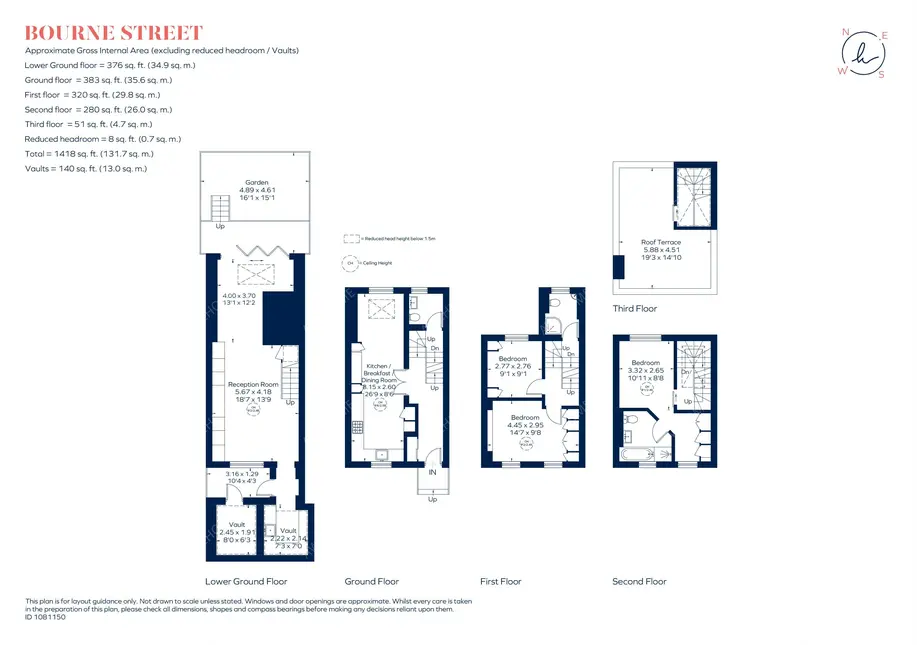 倫敦租房Bourne Street 3B