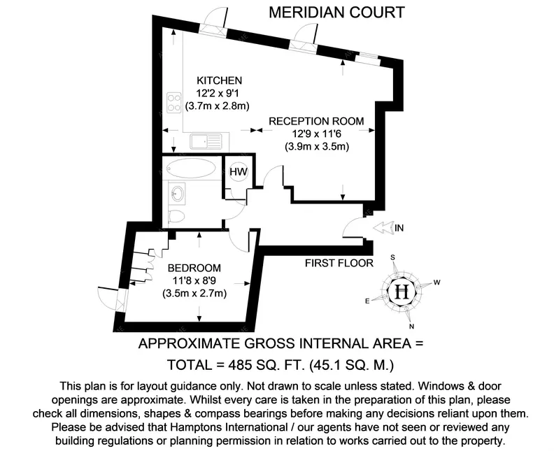 倫敦租房Meridian Court 1B