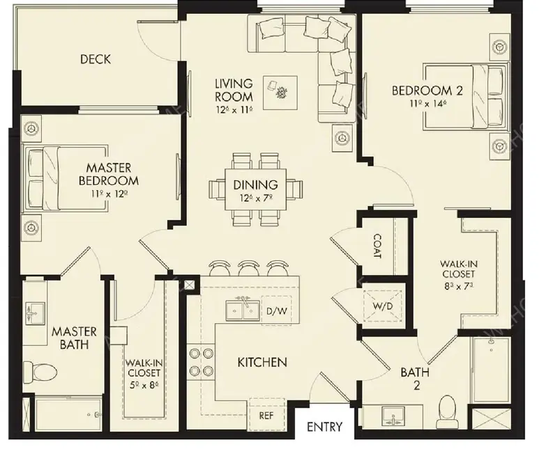 聖迭戈(聖地亞)租房9870 Carroll Canyon Rd - Private Room in 2 bed
