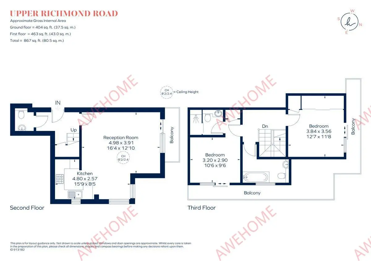 倫敦租房Upper Richmond Road SW15 2B