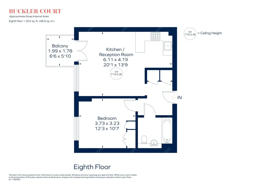 倫敦租房Buckler Court 1B