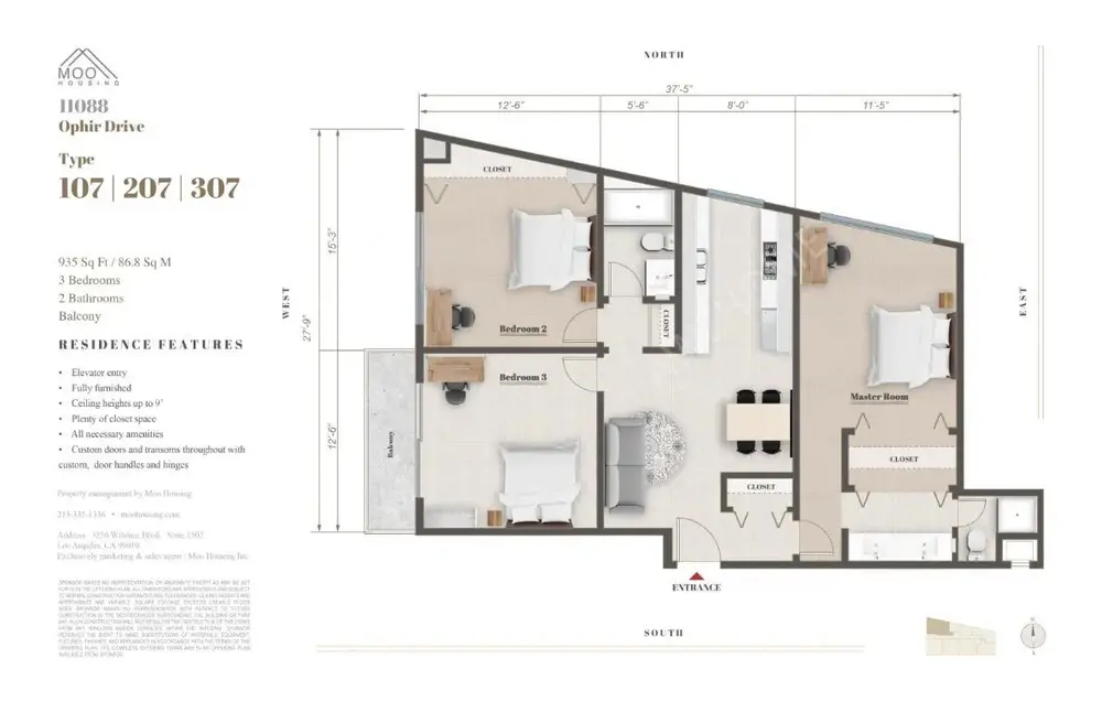 洛杉磯租房11088 Ophir Dr Apt