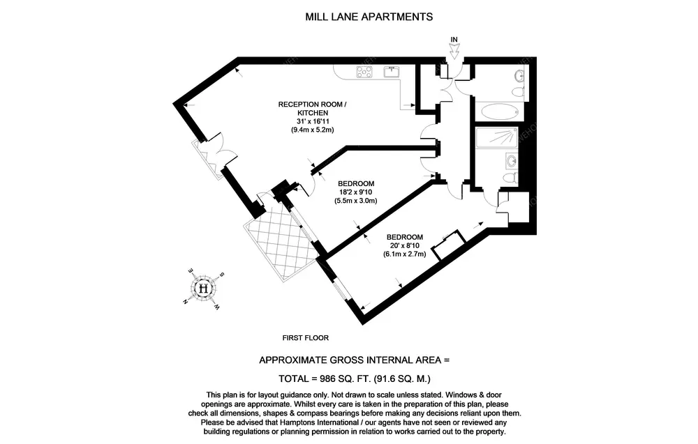 倫敦租房Mill Lane 2B