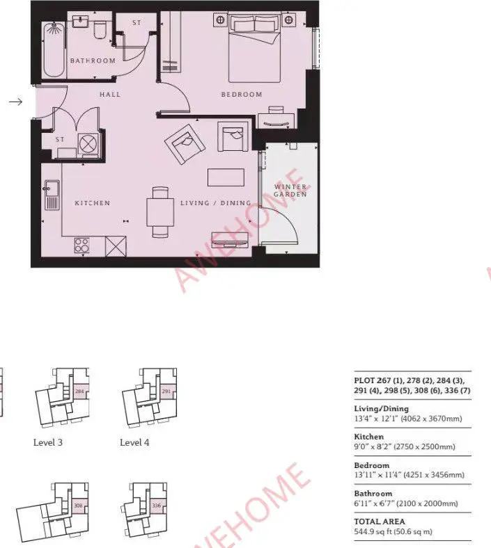 倫敦租房Winter Apartments 1B