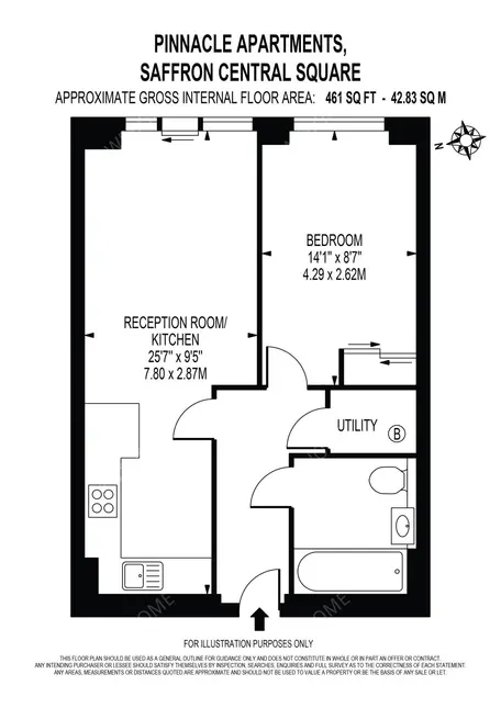 倫敦租房Pinnacle Apartments 1B