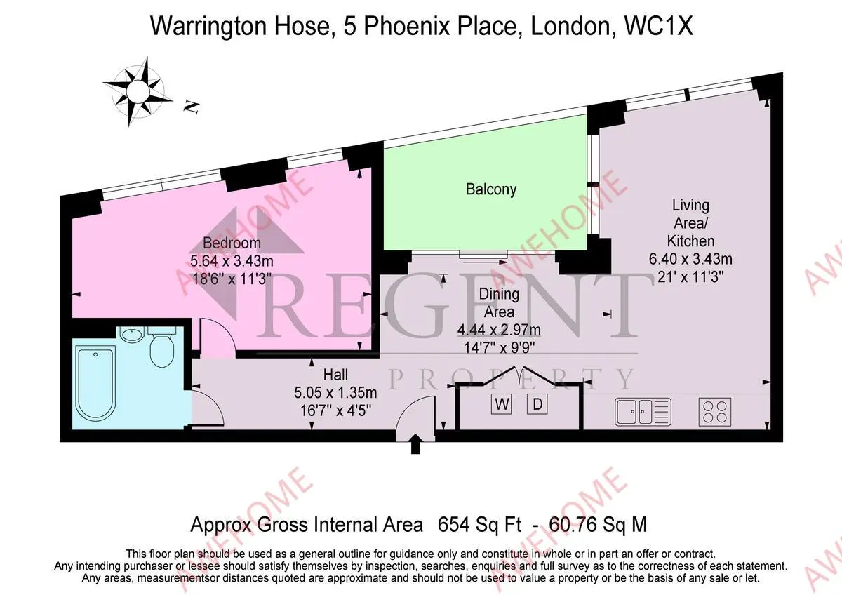 倫敦租房Warrington House 1B