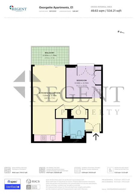倫敦租房Georgette Apartments 1B