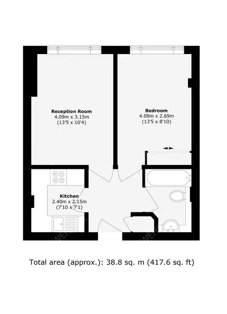倫敦租房North Block 1B