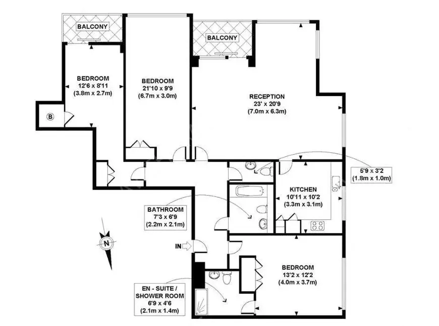 倫敦租房Cranbrook House 3B