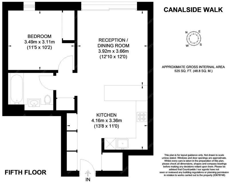 倫敦租房Canalside Walk 1B