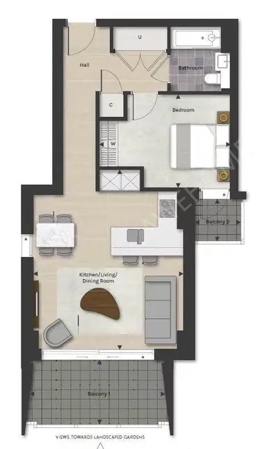 倫敦租房Aurora Apartments 1B